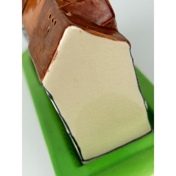 Beswick England 1940s Tudor-Style Cottages Salt Pepper & Sugar Set on Tray VTG - Picture 11 of 16